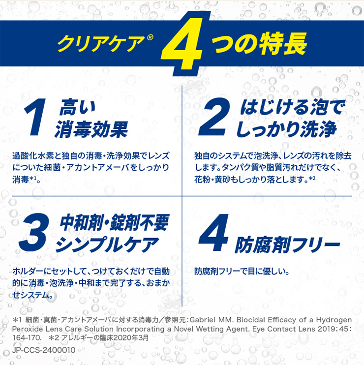 Alcon（アルコン） 送料無料 クリアケア 480ml 4本セット コンタクト