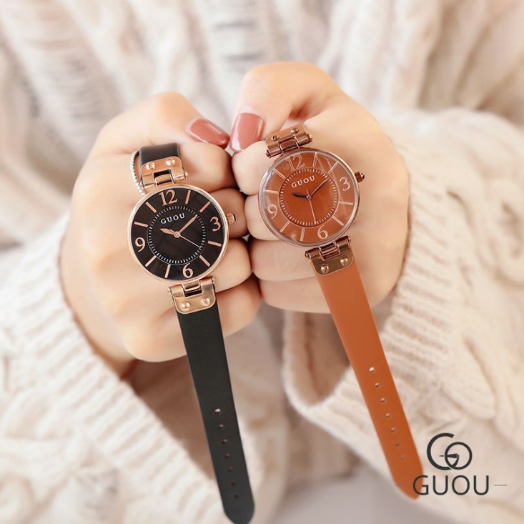 GUOU 腕時計 時計 レディース 女性用 ウォッチ 人気 アクセサリー