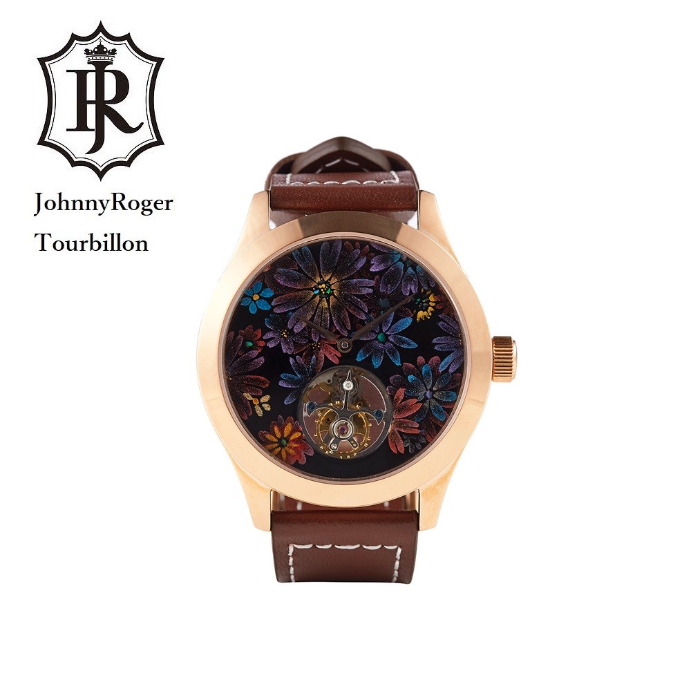 JOHNNYROGER トゥールビヨン　手巻き腕時計　Tourbillon JOHNNYROGER メンズ 男性用 腕時計 時計 本物保証 腕時計の最