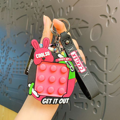人気 プッシュポップキーホルダー ストレス解消 無限プチプチ 裏迷路