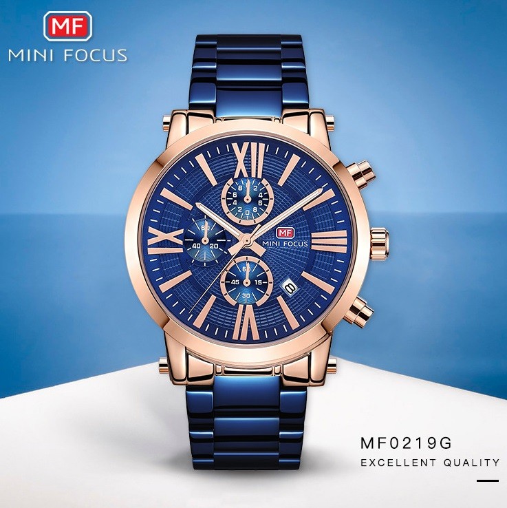 MINIFOCUS ミニフォーカス 腕時計 時計 メンズ 男性用 ストップ