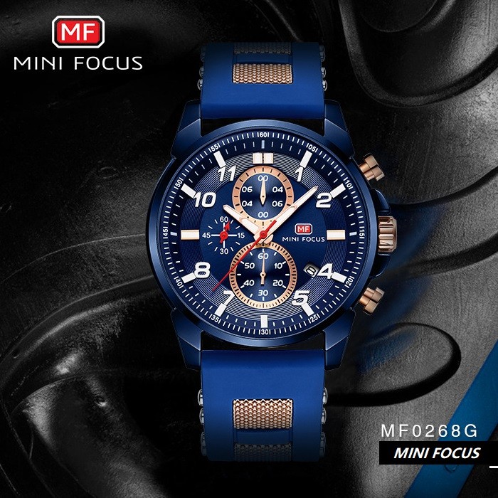 MINI FOCUS 腕時計 時計 メンズ 男性用 ストップウォッチ クロノグラフ