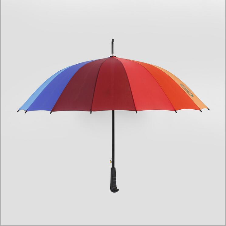 傘 長傘 大きな傘 虹傘 レディース 紳士傘 梅雨対策 メンズ 撥水 16本 
