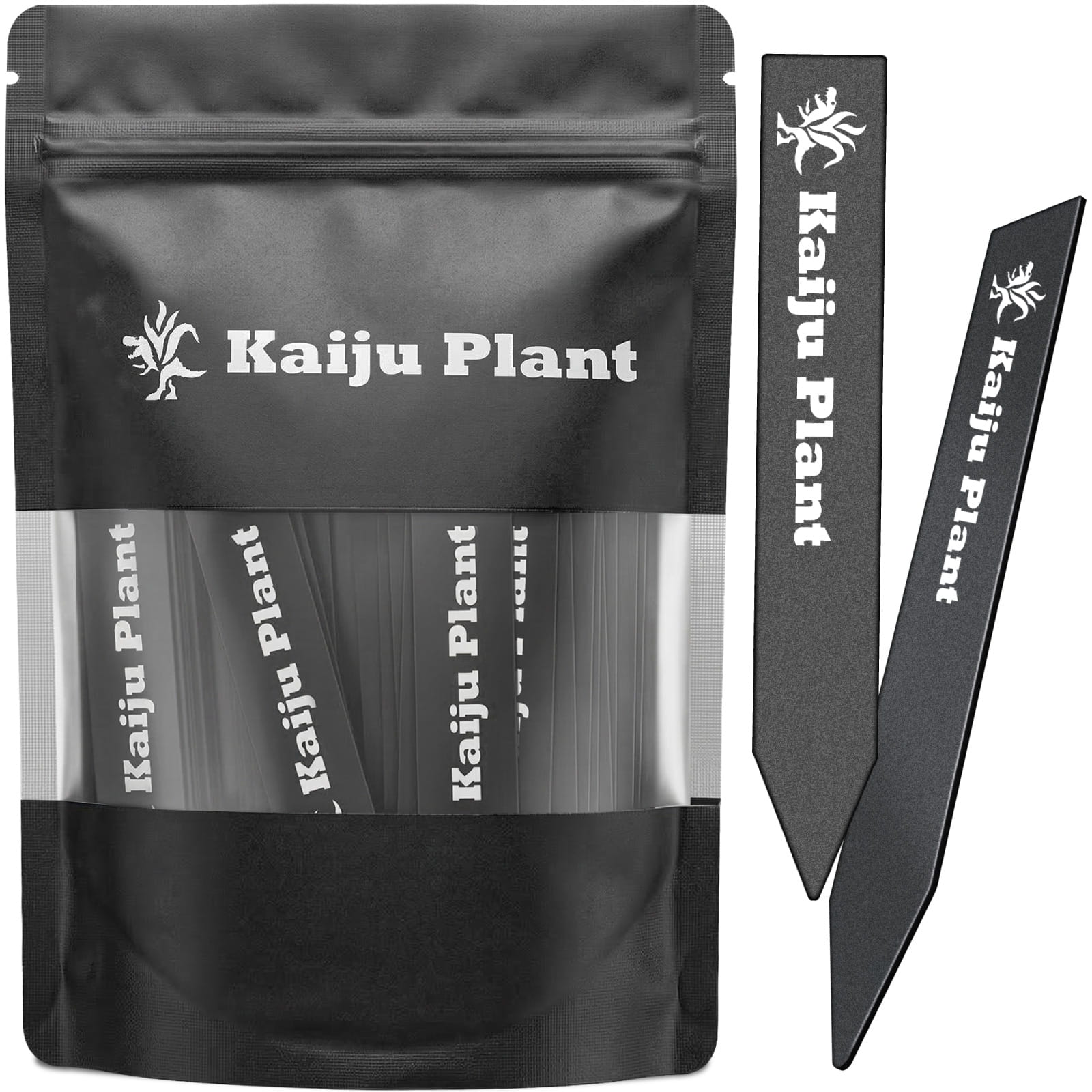 Kaiju Plant 園芸ラベル 100枚 プランツタグ ブラック 怪獣ロゴ入り
