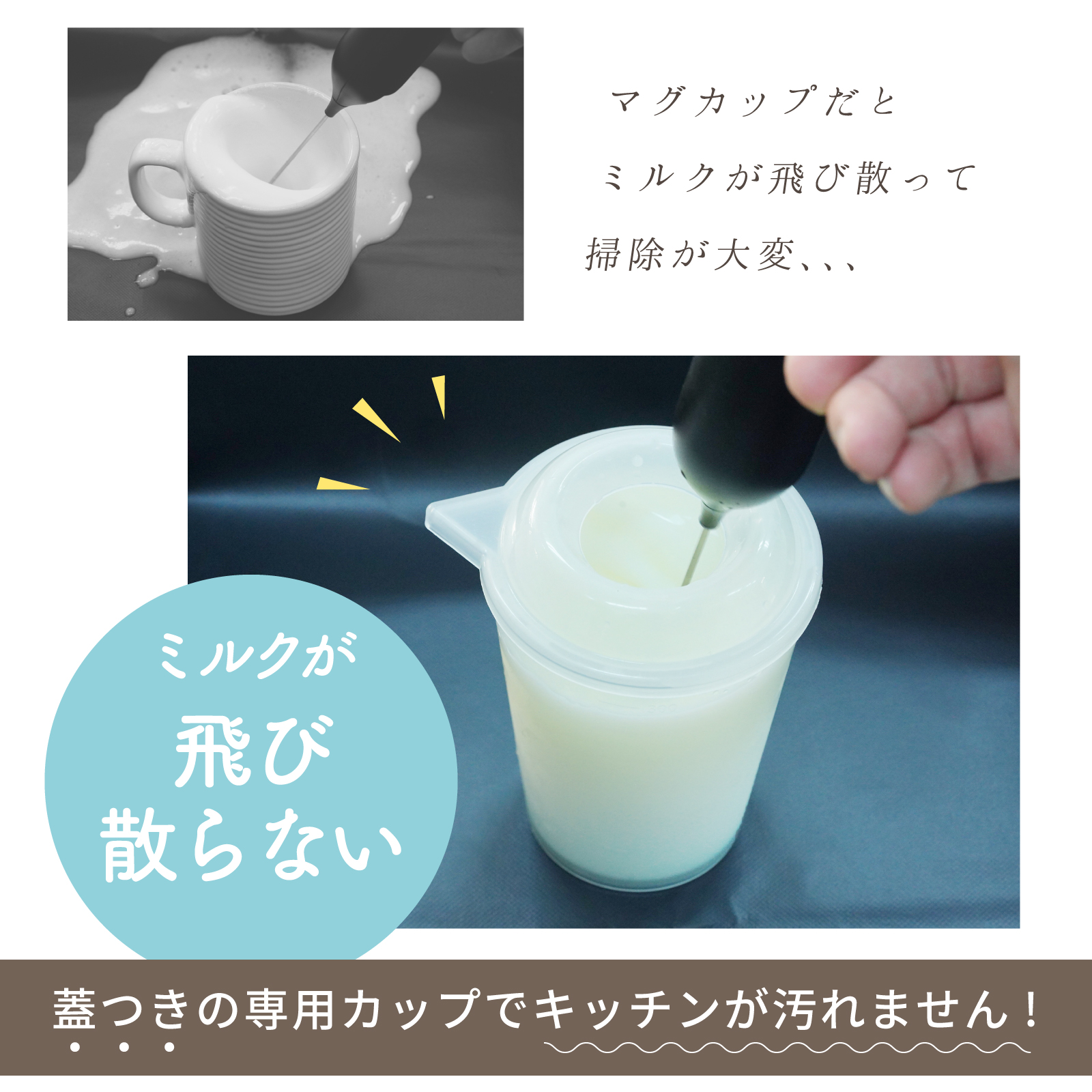 ミルクフォーマー 電動 ミルクフローサー ミルク泡だて器 ミルクを泡立てる器具 ラテアート 道具 カップ