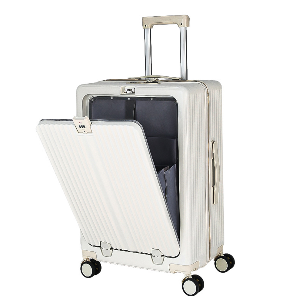 スーツケース ファスナータイプ USBポート付き キャリーケース Sサイズ M L 45L 6カラー選ぶ 1-3日用 泊まる カップホルダー付き 軽量  大容量 2024