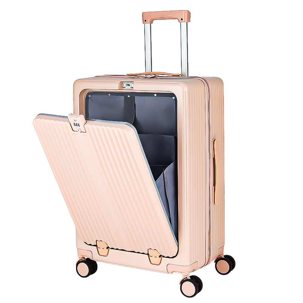 スーツケース ファスナータイプ USBポート付き キャリーケース Sサイズ M L 45L 6カラー選ぶ 1-3日用 泊まる カップホルダー付き 軽量 大容量 2024｜parkstore｜06