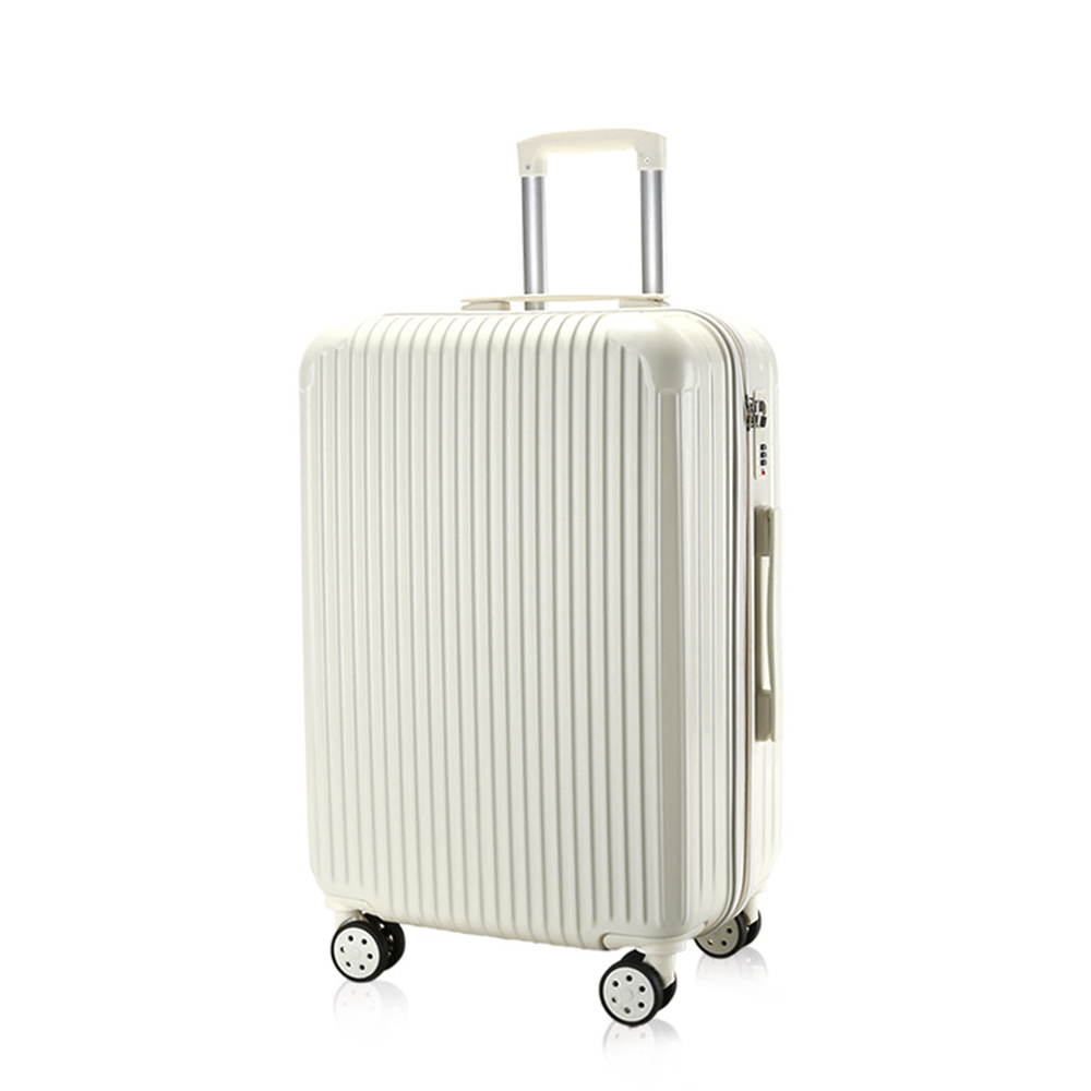 ホワイト スーツケース Mサイズ キャリーバッグ キャリーケース 短途旅行