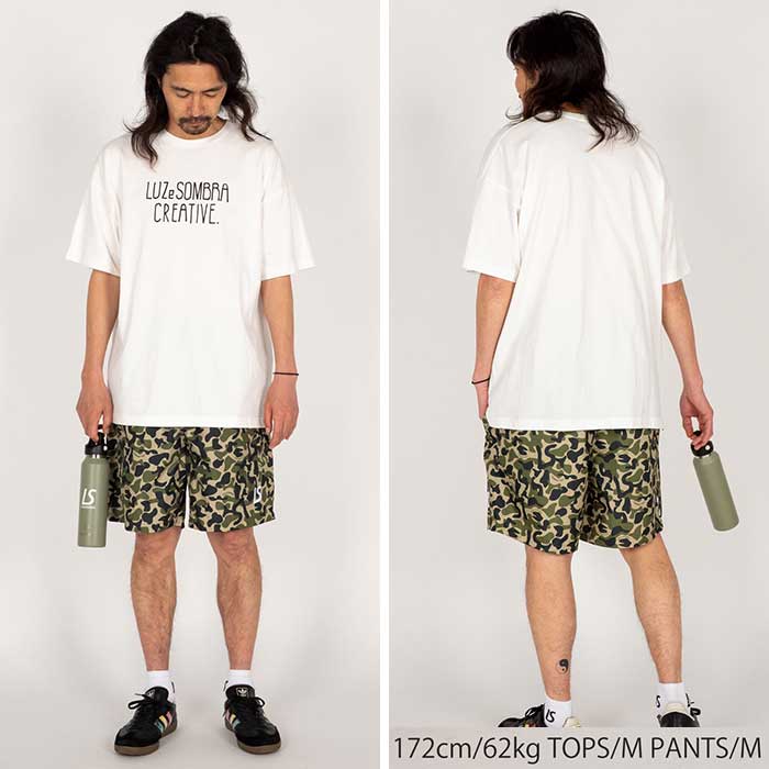 ルースイソンブラ　オリーブ・水色 Tシャツとショートパンツセット LUZeSOMBRA/ルースイソンブラ プラシャツ ノースリーブシャツ