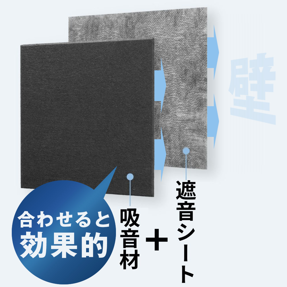 公式通販 IPIC 遮音シート Kasumi 30cm×30cm 厚さ1.2mm 24枚 2.16m2 面