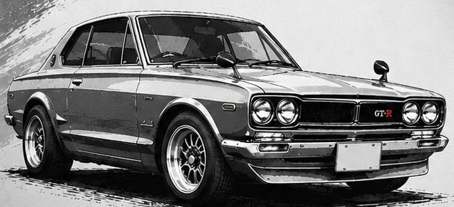ハコスカ 44年式用 フロントグリルネジセット スクリュー PGC10 GT-R