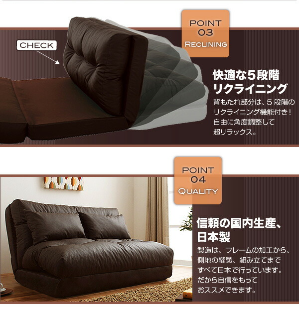 最短4月16日出荷 】フロアソファベッド 1.5P : パーツボックス 