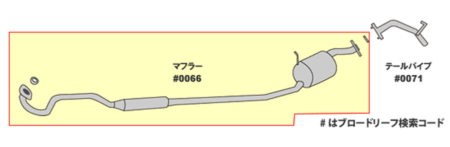 タント L385S ダイハツ HST マフラー 055-193 本体オールステンレス 車検対応 純正同等｜partsking｜02