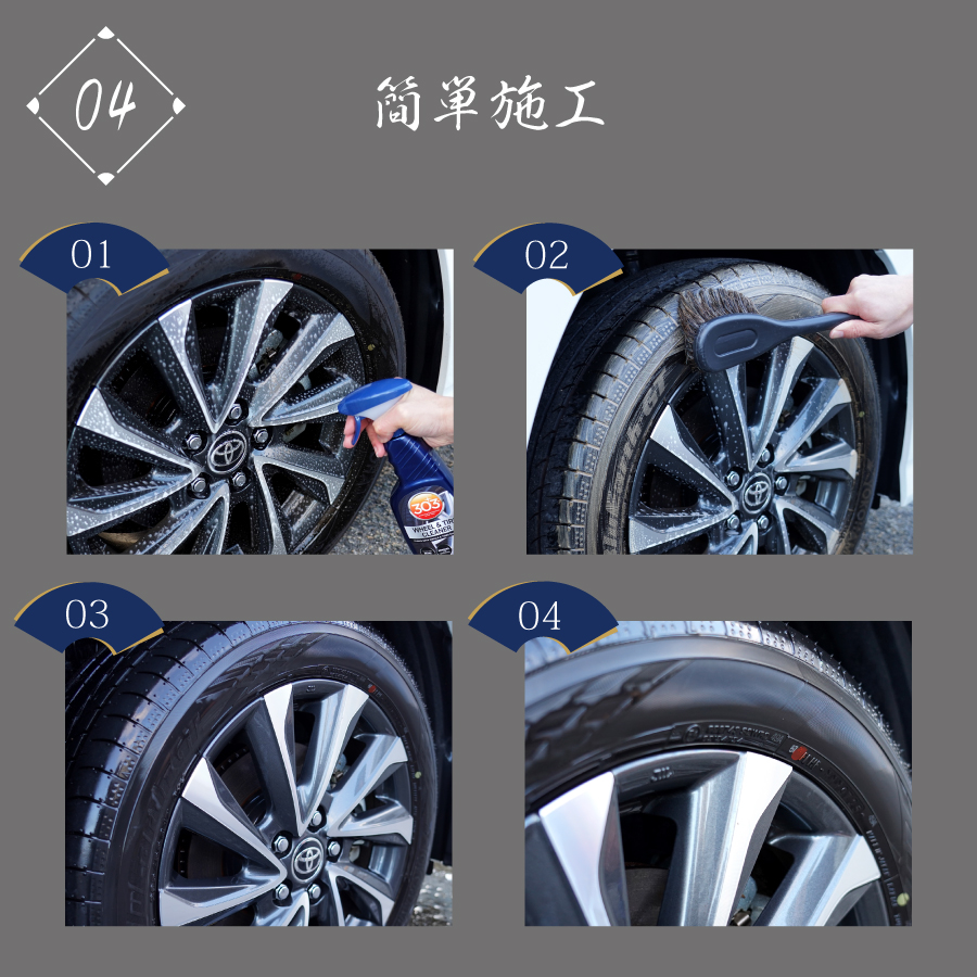 303 オートホイール＆タイヤクリーナー 30590 Wheel & Tyre Cleaner 車