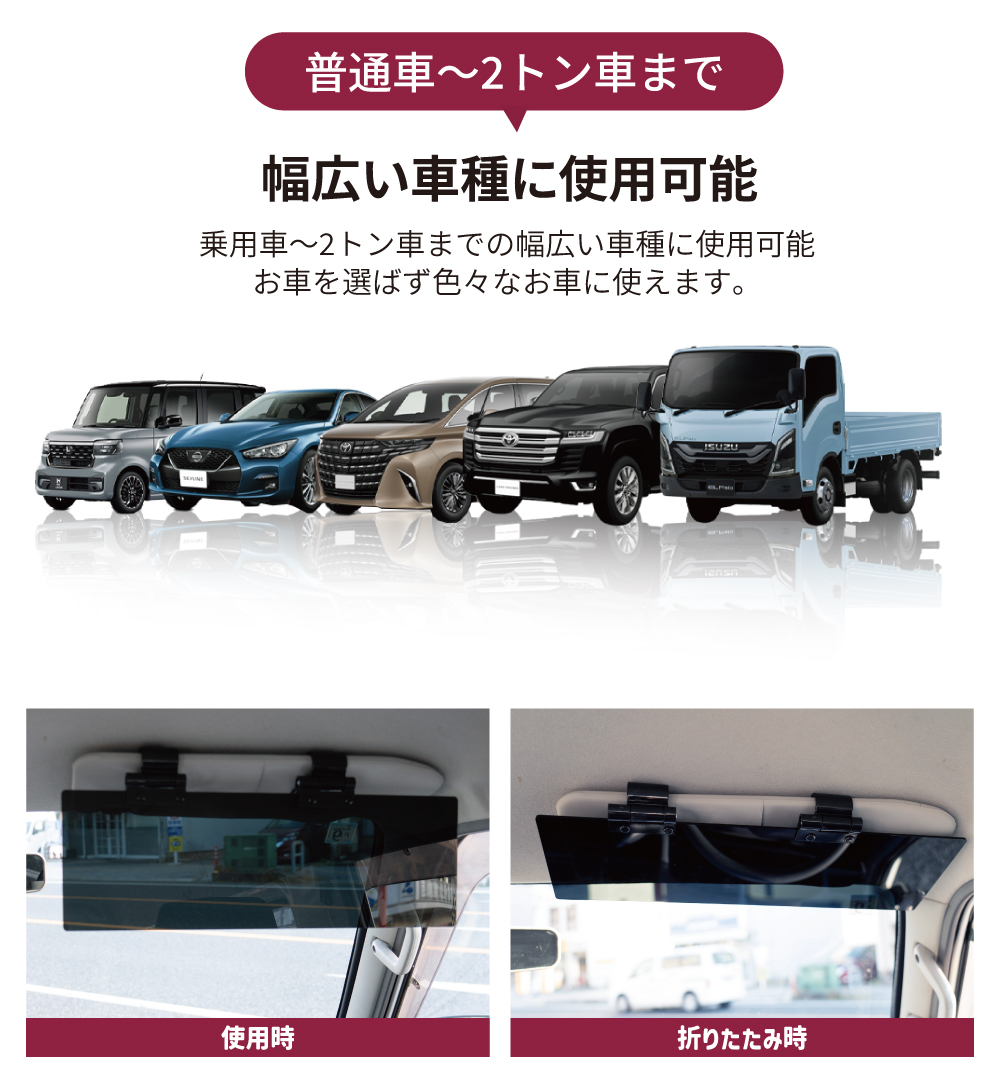 ジェットイノウエ 普通車 トラック 2トン車 サンバイザー