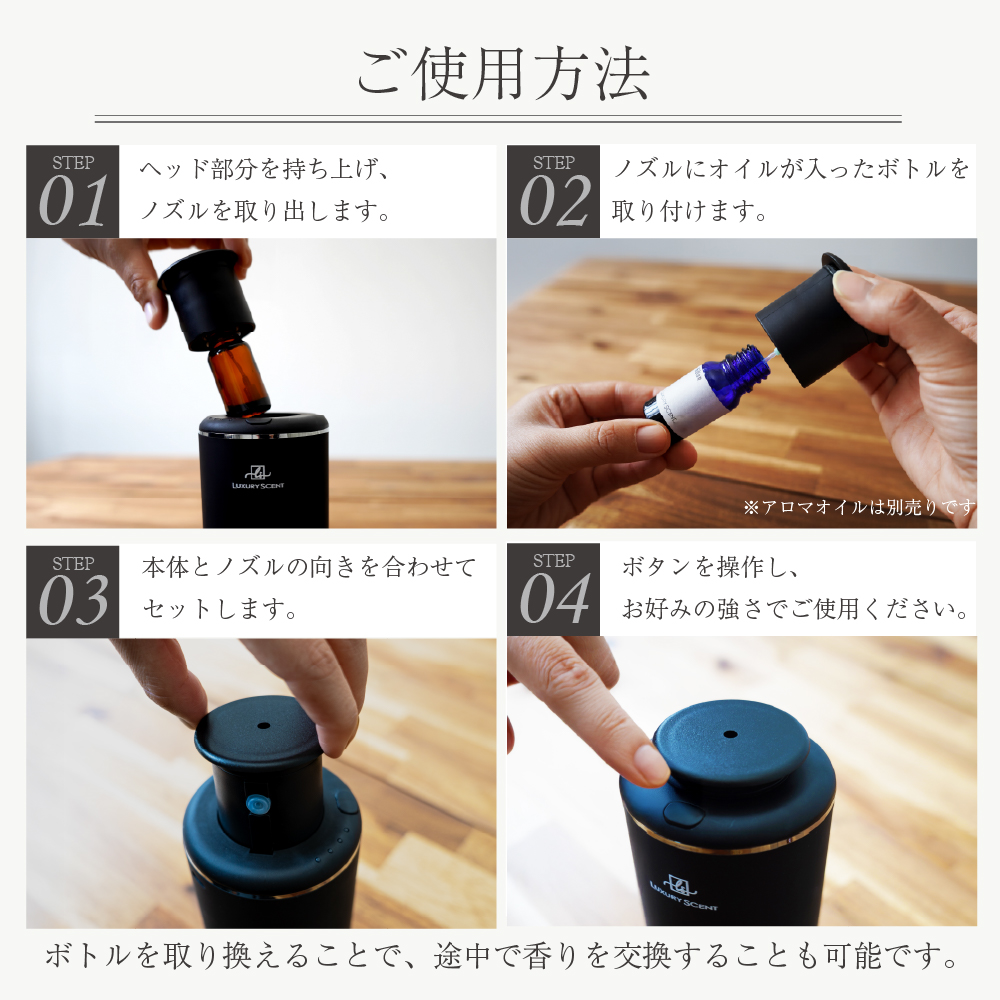 アロマディフューザー ネブライザー ノズルカートリッジ 40個セット　本体2台付 楽天市場】TOKAIZ 噴霧式アロマディフューザー 交換用ノズル