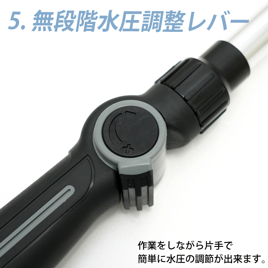 洗浄ホースノズル アクアスナイパー 強力な水圧 高圧洗浄 ジェット