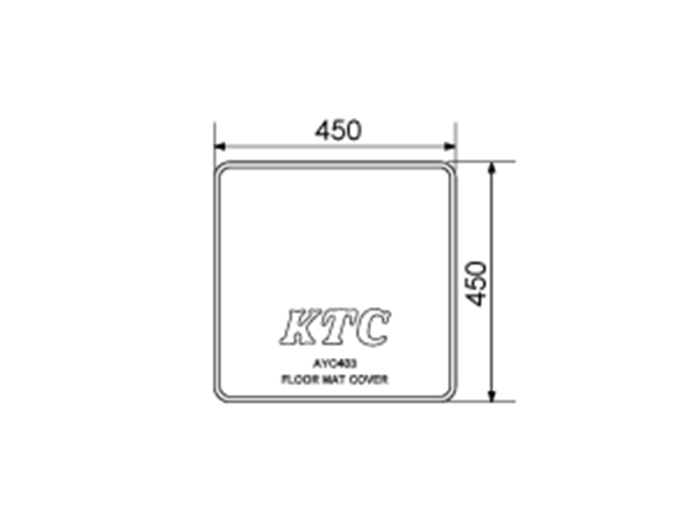 フロアマットカバー AYC403 KTC 整備・点検作業によるフロアマットの