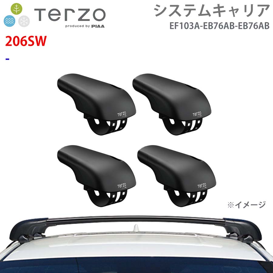 206SW  一台分 EF103A EB76AB EB76AB フット エアロ赤ちょうちん  取り合わせ球歴 TERZO E1E1 車、バイク、自転車-ベースキャリア、フット、バー