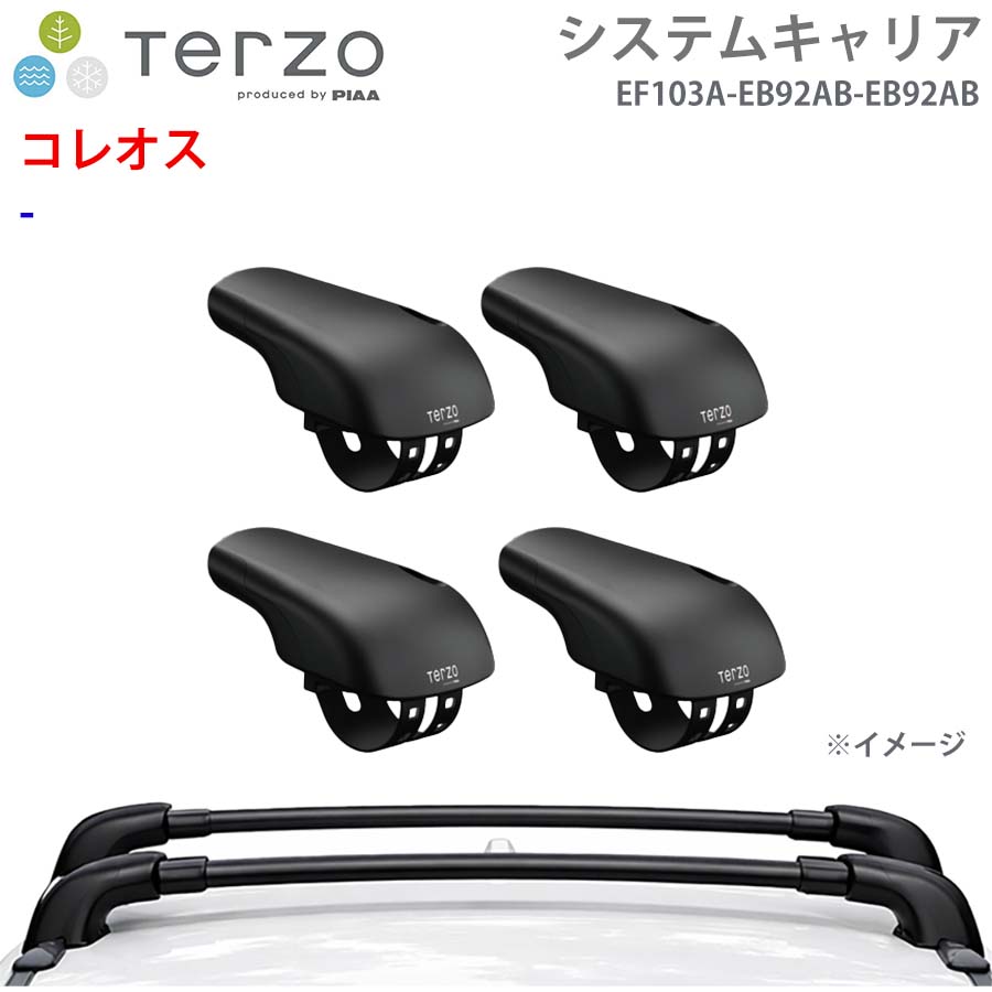 コレオス 一台分 EF103A EB92AB EB92AB フット エアロバー システムキャリア TERZO E1E1