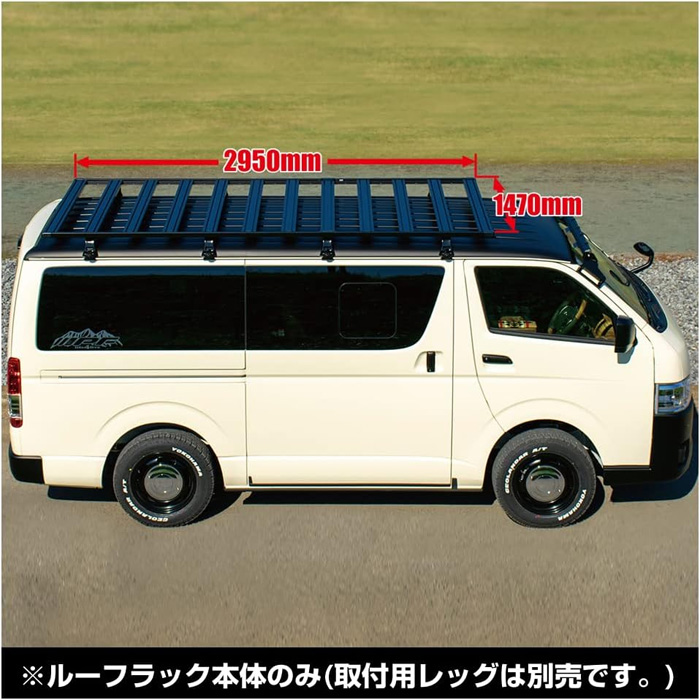 EXP ルーフラック Type C フラットタイプ 拡張性 アルミ製 日本製 車検対応 ハイエース EXR-03 IPF