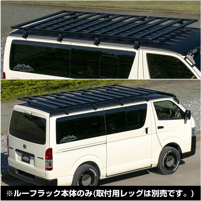 EXP ルーフラック Type C フラットタイプ 拡張性 アルミ製 日本製 車検対応 ハイエース EXR-03 IPF