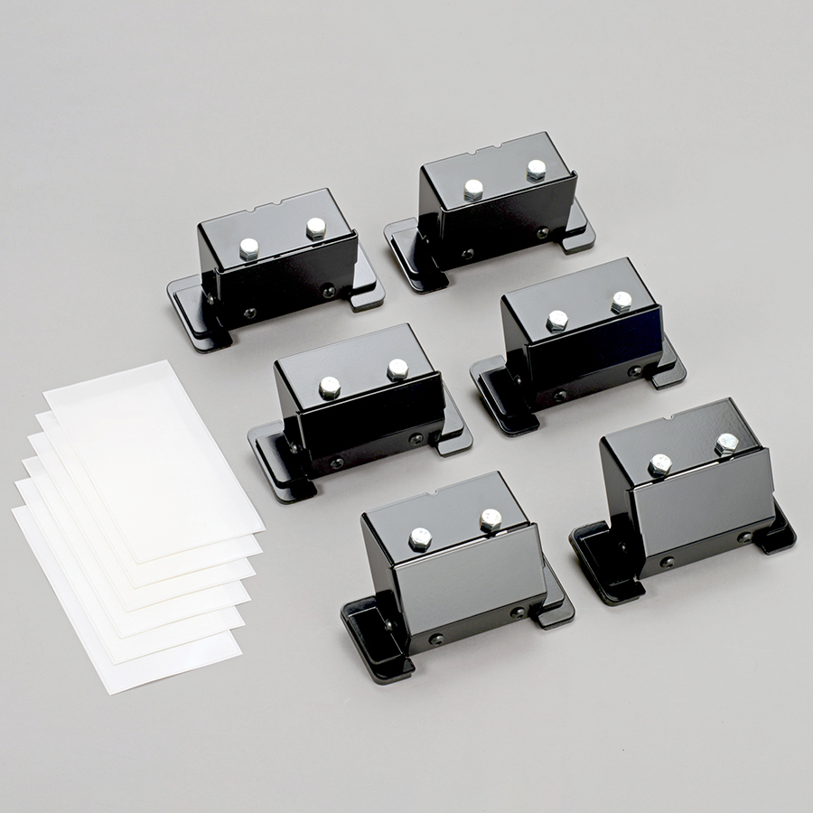 5個口のD 1U金属製（取り外し可能な5個Dリング付き）｜水平レーサーパネル - FS