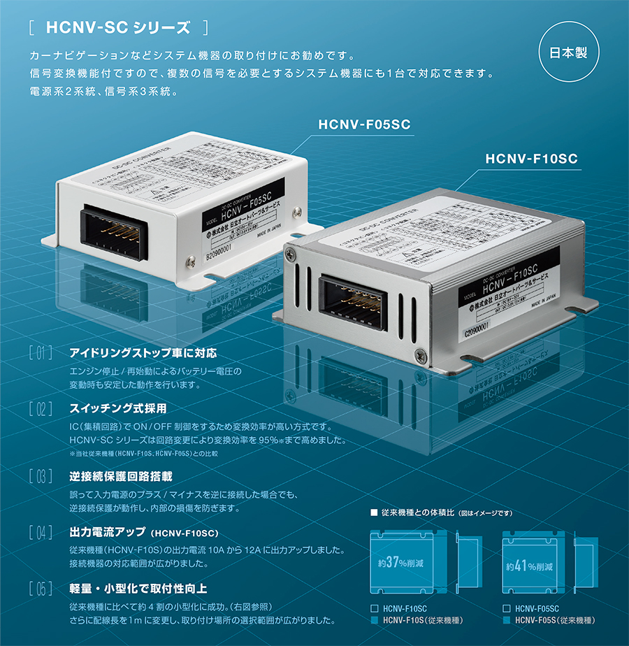 日立オートパーツ＆サービス DC-DCコンバーター HCNV-F10SC カーライフ