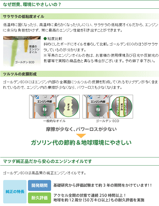 マツダ純正 MAZDA純正 ゴールデンECO エンジンオイル 0W-20 20L ECO7 