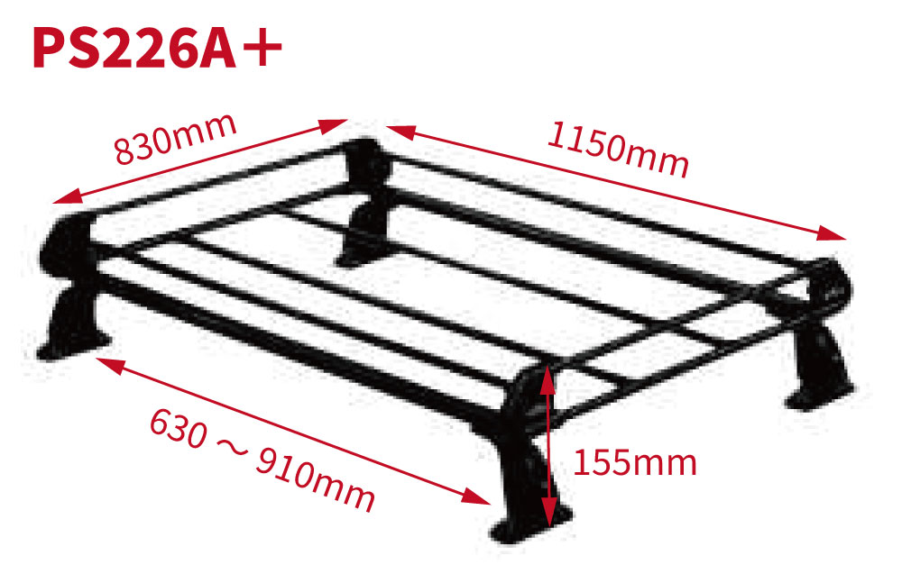 タブレットキャリア 精興工業 タフト LA900S LA910S ダイハツ ルーフレール付車 ルーフ