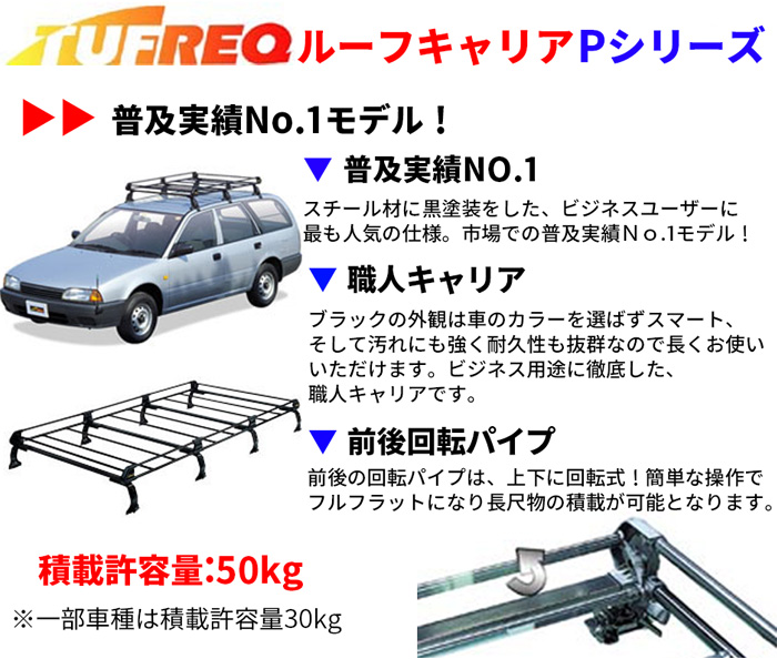 Ｎ−ＶＡＮ JJ1 JJ2 ハイルーフ TUFREQ タフレック ルーフキャリア