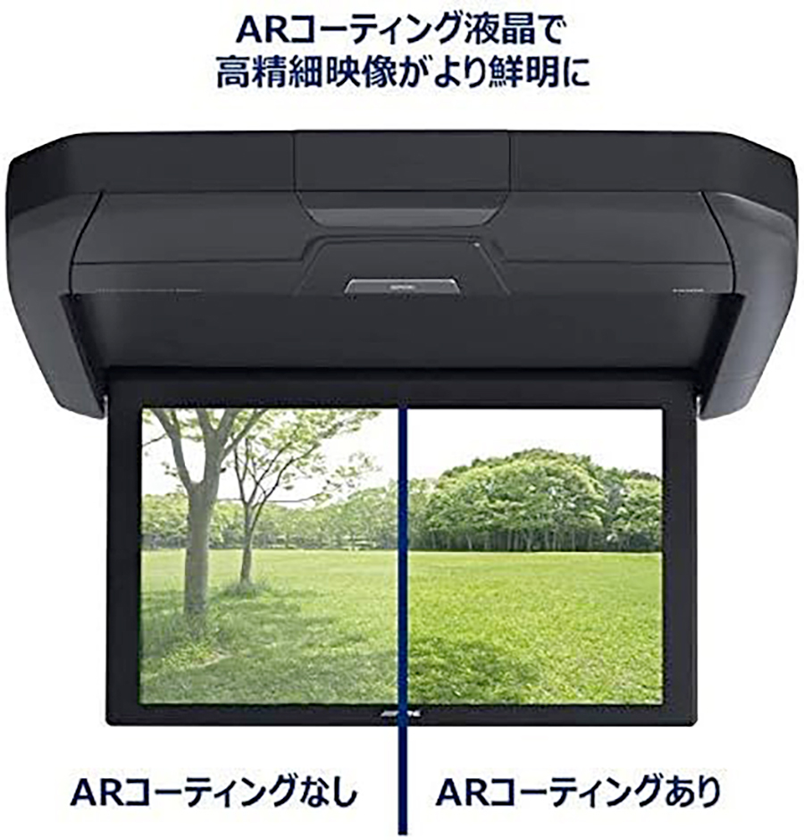 アルパイン12.8インチ フリップダウンモニター RXH12X2-L-B 12.8インチ) アルパイン / RXH12X2-L-B WXGAリアビジョン