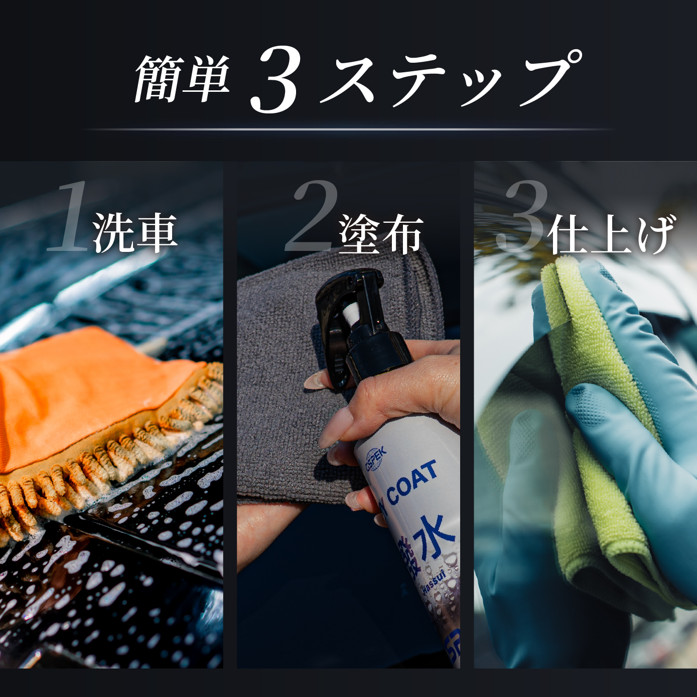 EZY COAT 撥水 SG-3001 GSPEK CAR BEAUTY PRO 監修 艶出し