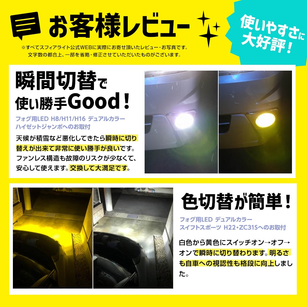 SPHERE LIGHT（スフィアライト） フォグ用LED H3 コンバージョンキット