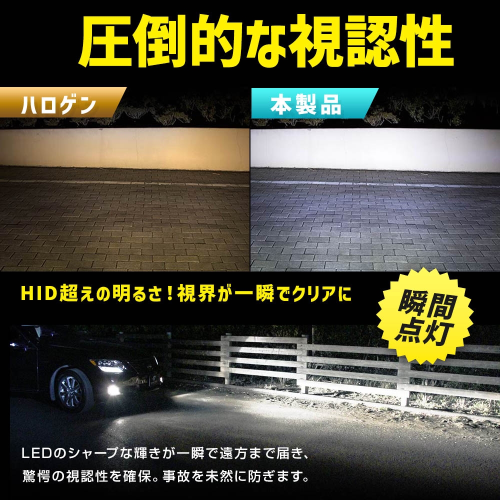 フォグ用LED H8/H11/H16 コンバージョンキット 3000K SHKPE030-S