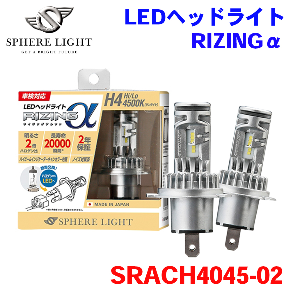 SPHERE LIGHT（スフィアライト） 日本製 LEDヘッドライト RIZING