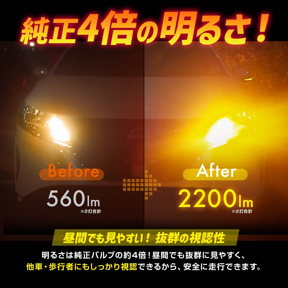 SPHERE LIGHT（スフィアライト） フロントウインカー専用 LED SUNTURN2