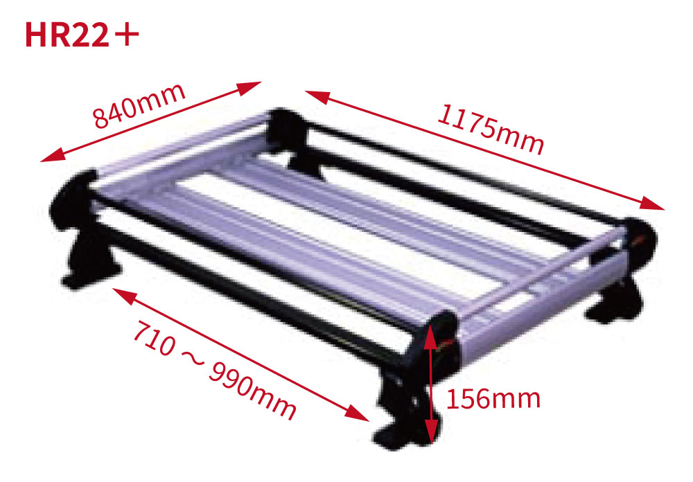 パジェロミニ H53A H58A ミツビシ ルーフレール付車 ルーフキャリア HR22+ アルミ製 キャリア タフレック 風切音低減プレート付 :  hr22plus-bt : パーツキング - 通販 - Yahoo!ショッピング