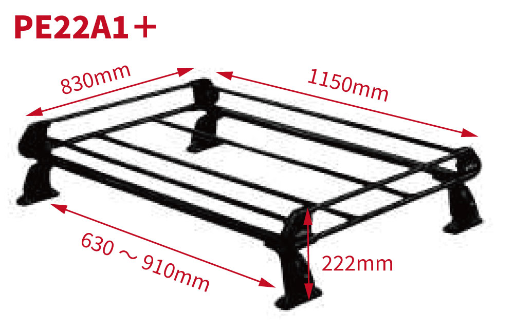 eKワゴン H81W ミツビシ 全車 ルーフキャリア PE22A1+ スチール製 キャリア タフレック 風切音低減プレート付 :  pe22a1plus-ah : パーツキング - 通販 - Yahoo!ショッピング