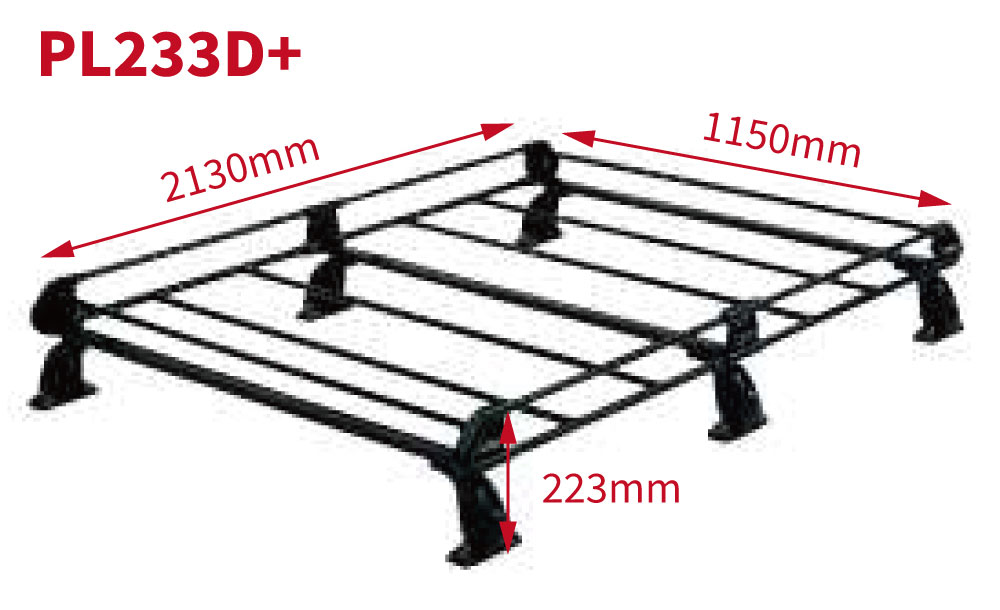 クリッパーバン U71V U72V ニッサン 標準ルーフ ルーフキャリア PL233D+ スチール製 キャリア タフレック 風切音低減プレート付 :  pl233dplus-b : パーツキング - 通販 - Yahoo!ショッピング