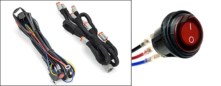 IPF IPF S-880ML用 10連ハーネス WF-7DT ハーネス LEDオフロードランプ