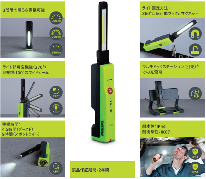 Philips 置時計 ライト調節機能付き Philips 置時計 ライト調節機能付き
