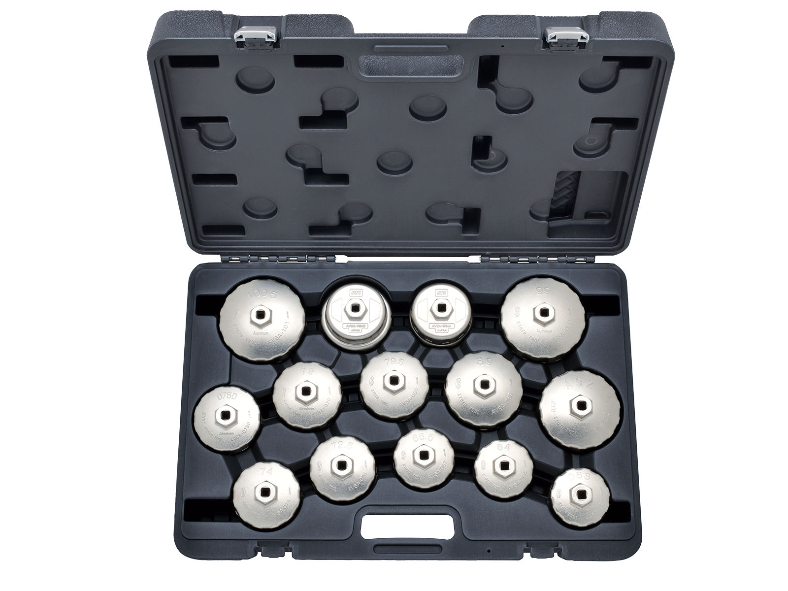 KTC 京都機械工具 カップ型オイルフィルタレンチセット[14コ組] AVSA14