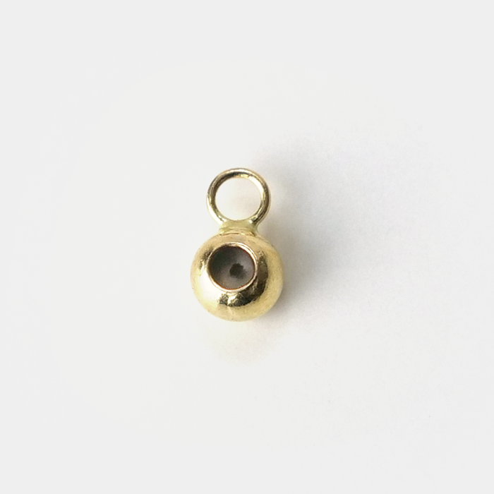 14KGF シリコン入りアジャスタービーズ 3mm ゴールドフィルド