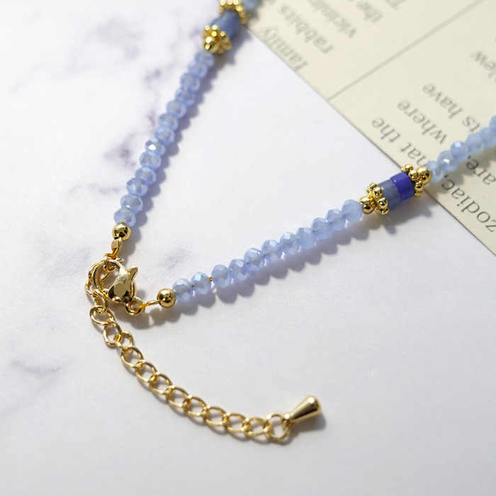 淡水パール×メノウ ストーン ネックレス 約39cm SUS316 950209