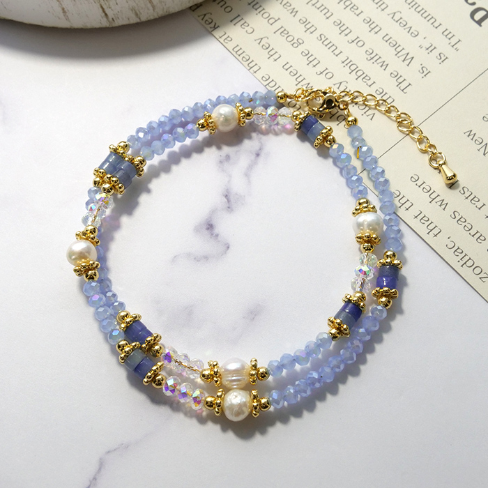 淡水パール×メノウ ストーン ネックレス 約39cm SUS316 950209