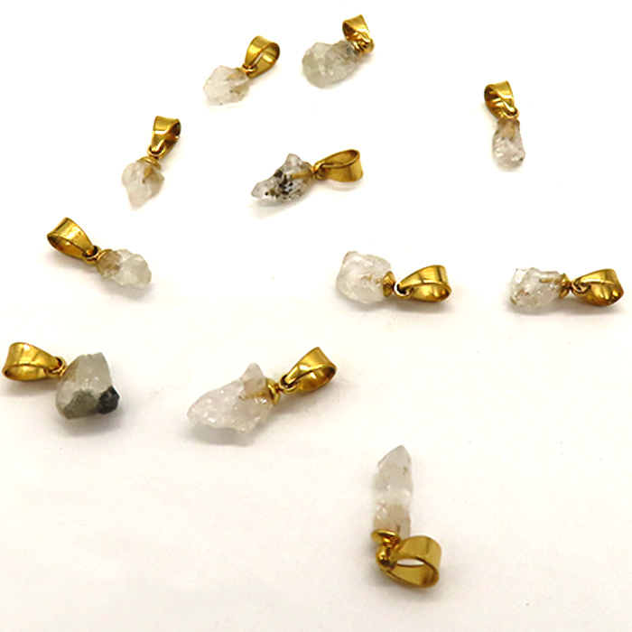 ロシア産 フェナカイト 原石（1-2ct） ステンレス316 ペンダントトップ 