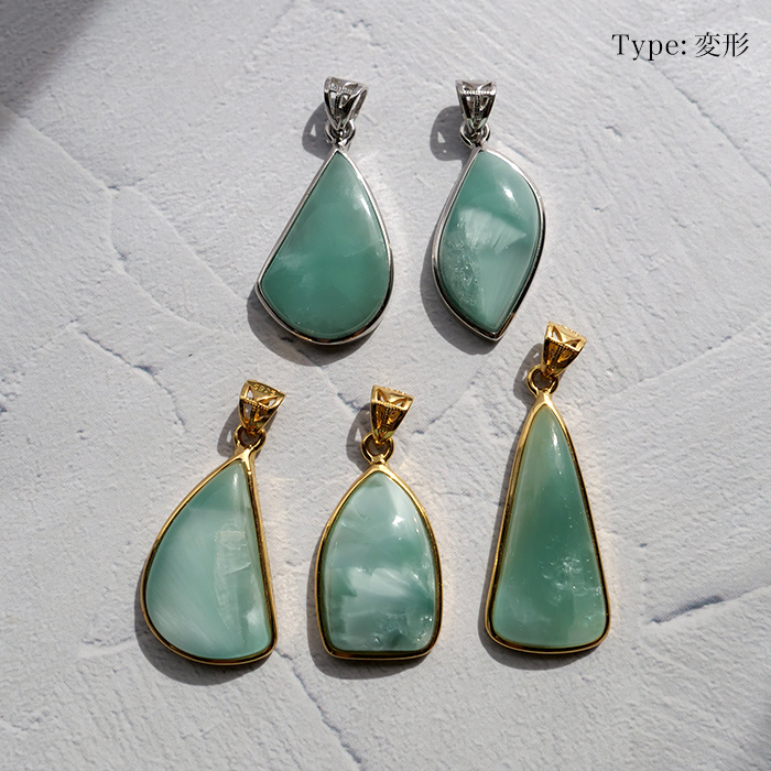 天然石 パワーストーン ペンダントトップ ヘミモルファイト SV925