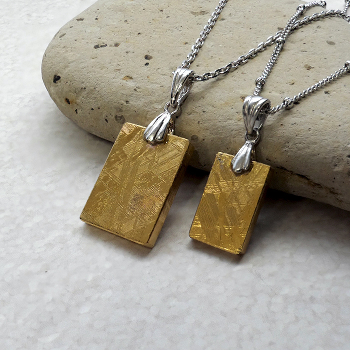 ギベオン ペンダントトップ スクエア Lサイズ 1個売り メテオライト