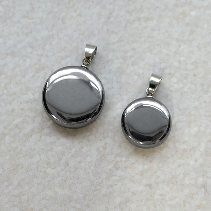 ラウンド用品・アクセサリー STEEL テラヘルツ ペンダントトップ ラウンド 大サイズ 1個売り STAINLESS